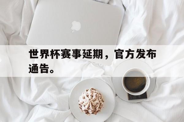 金年会app-世界杯赛事延期，官方发布通告。