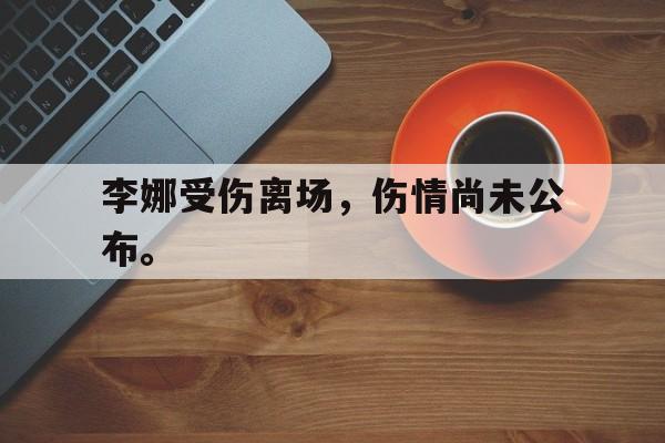 金年会-李娜受伤离场，伤情尚未公布。
